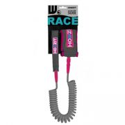 HOWZIT LEASH COIL 9' SILVER/PINK